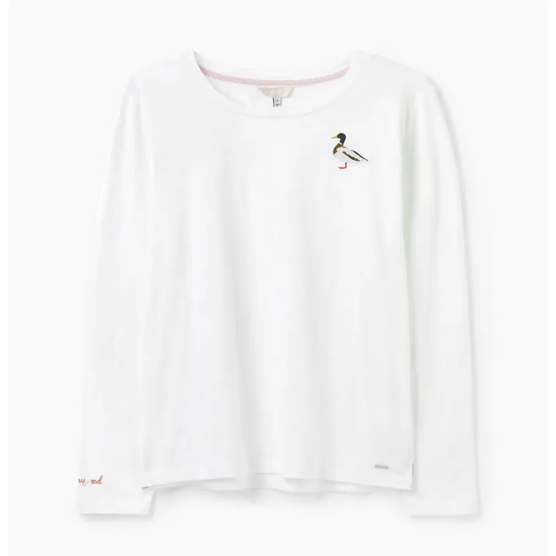 Joules Otilie Long Sleeve T-Shirt - Cream Mallard 